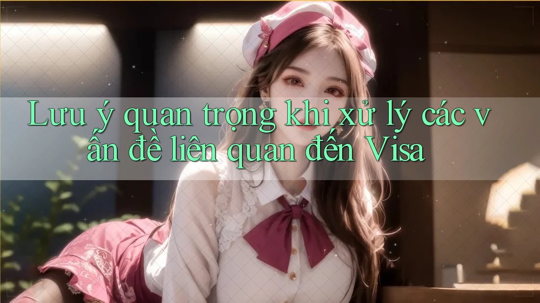Lưu ý quan trọng khi xử lý các vấn đề liên quan đến Visa