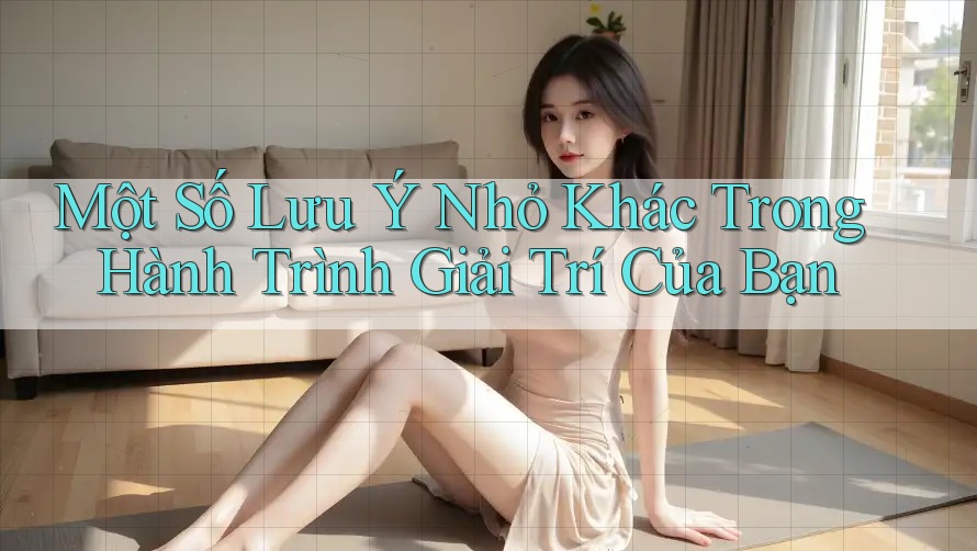 Một Số Lưu Ý Nhỏ Khác Trong Hành Trình Giải Trí Của Bạn Một Số Lưu Ý Nhỏ Khác Trong Hành Trình Giải Trí Của Bạn