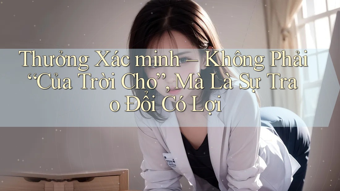 Thưởng Xác minh – Không Phải “Của Trời Cho”, Mà Là Sự Trao Đổi Có Lợi