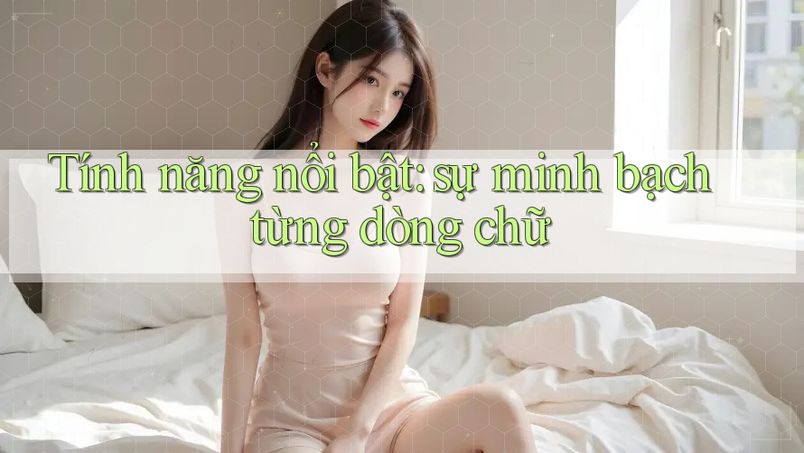 Tính năng nổi bật: sự minh bạch từng dòng chữ Tính năng nổi bật: sự minh bạch từng dòng chữ