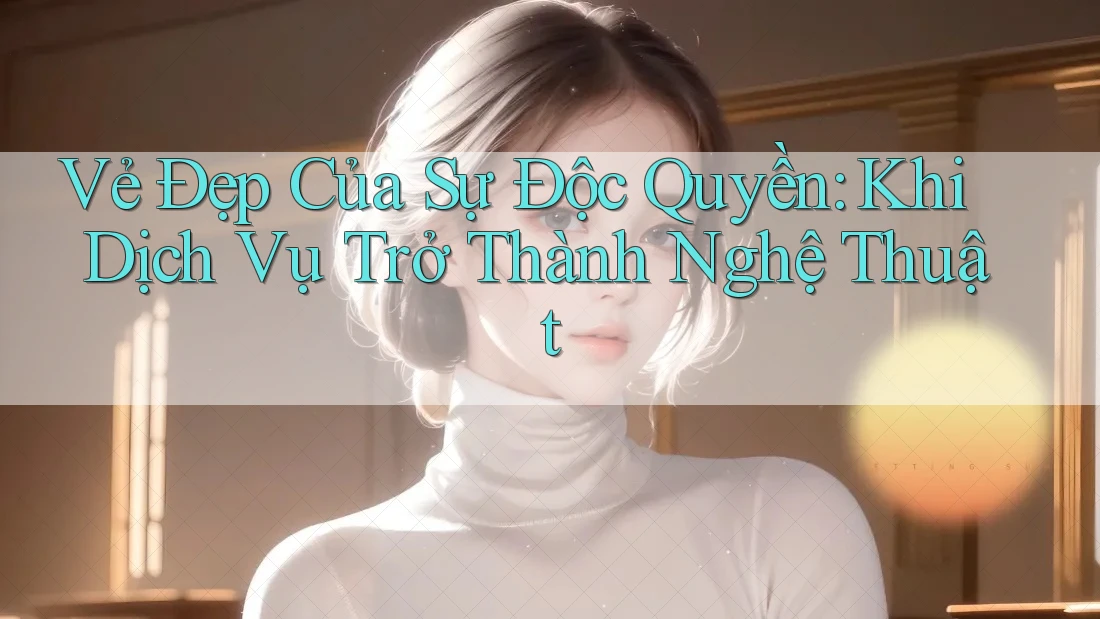 Vẻ Đẹp Của Sự Độc Quyền: Khi Dịch Vụ Trở Thành Nghệ Thuật